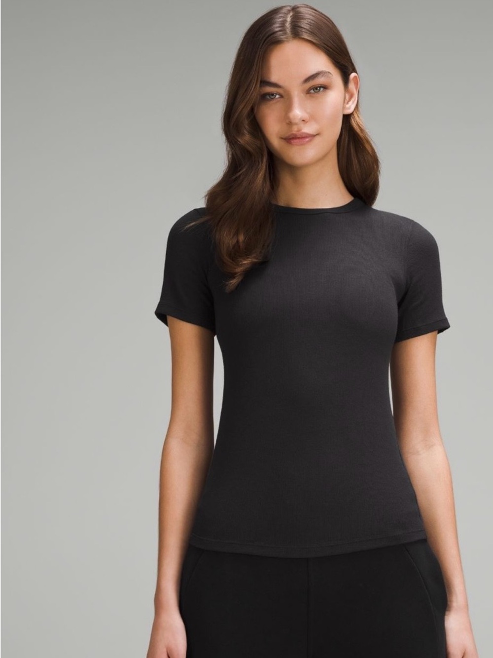 Lululemon Hold Tight Shirt black short sleeve, size 10